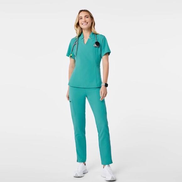 FIGS Inala Slim Top - Oasis - XS - Picture 8 of 16